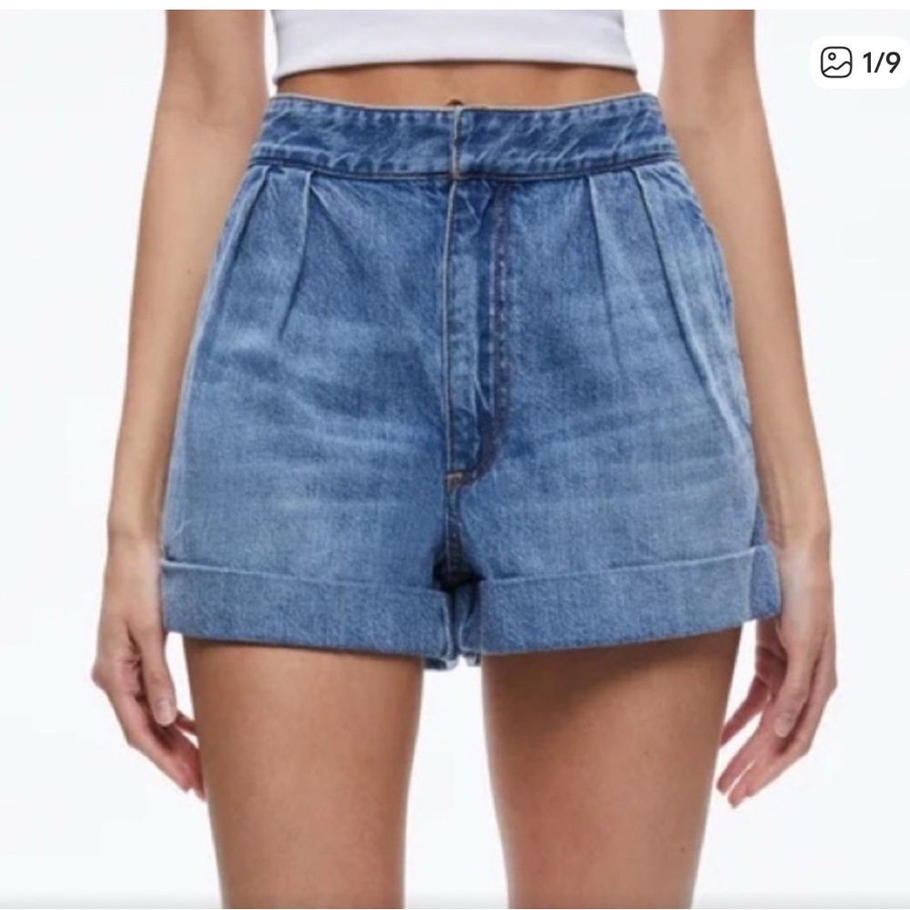 Alice + Olivia Classic Blue Jean Shorts